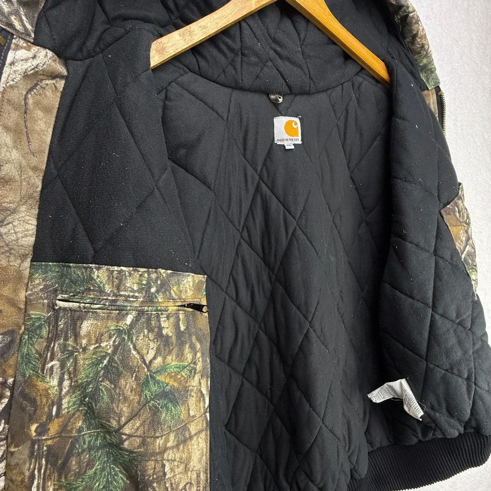 Carhartt Active Hunting Jacket Quilt Lined Mens 2XL J221 977 RealTree Xtra Camo